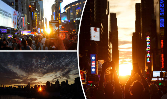 Rare NYC Sunset Spectacle