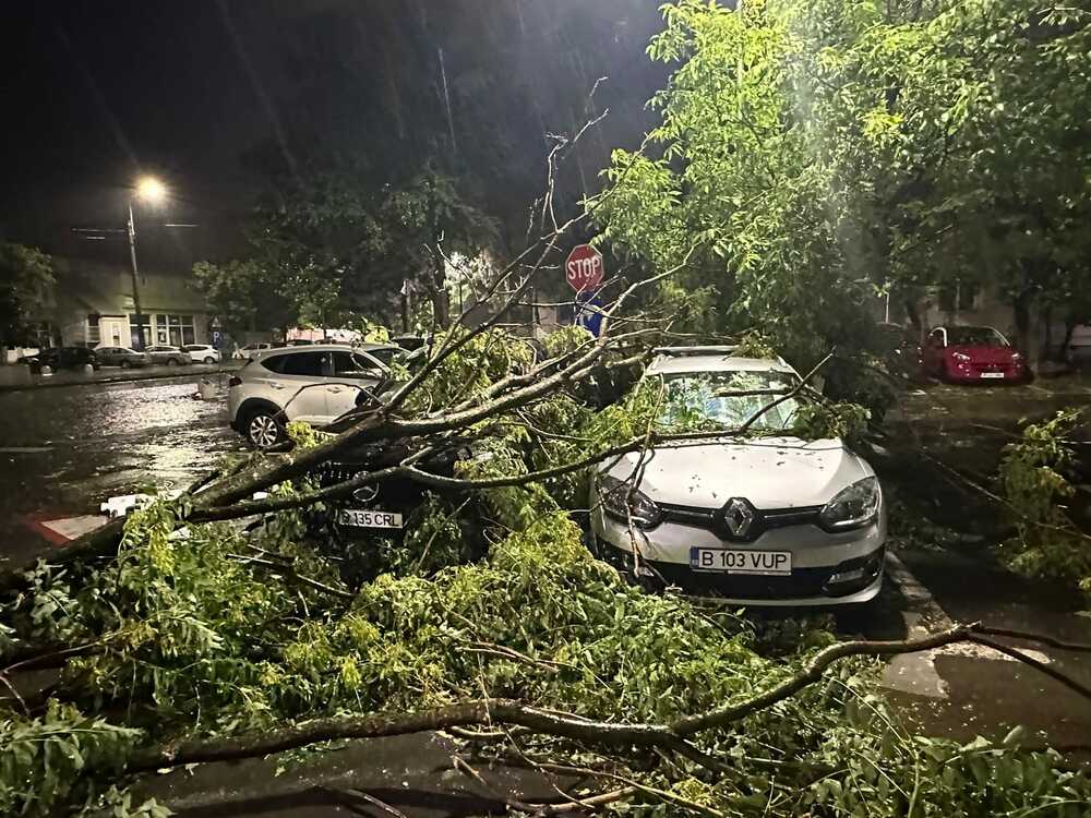 Severe Storm Hits Bucharest