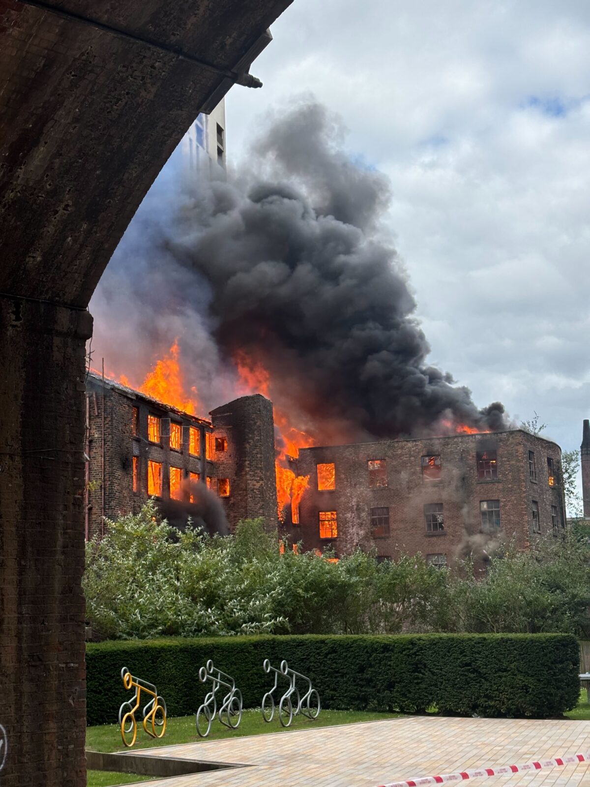 Manchester's Oldest Mill Burns Down