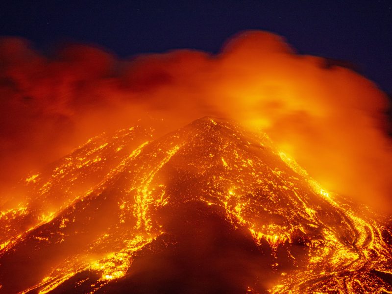 Mount Etna Erupts
